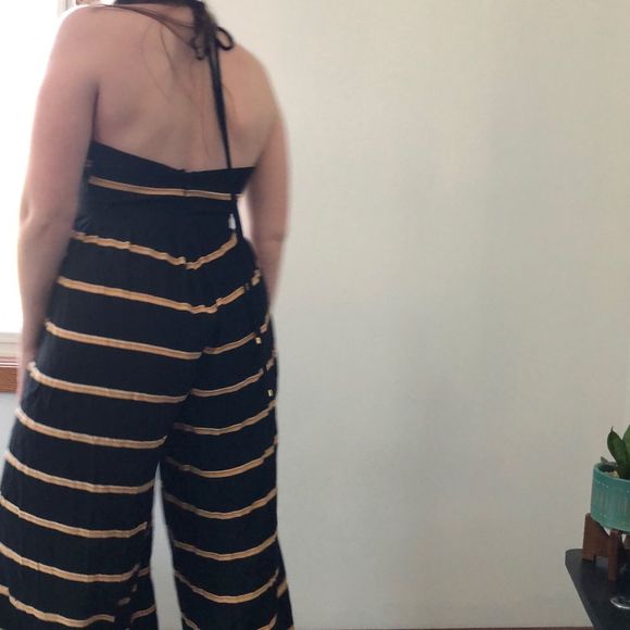 Faithfull the Brand Riley Stripe Halter Jumpsuit - Picture 2 of 8